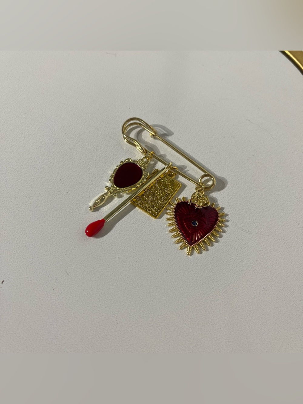 Handmade Gold Purse charm